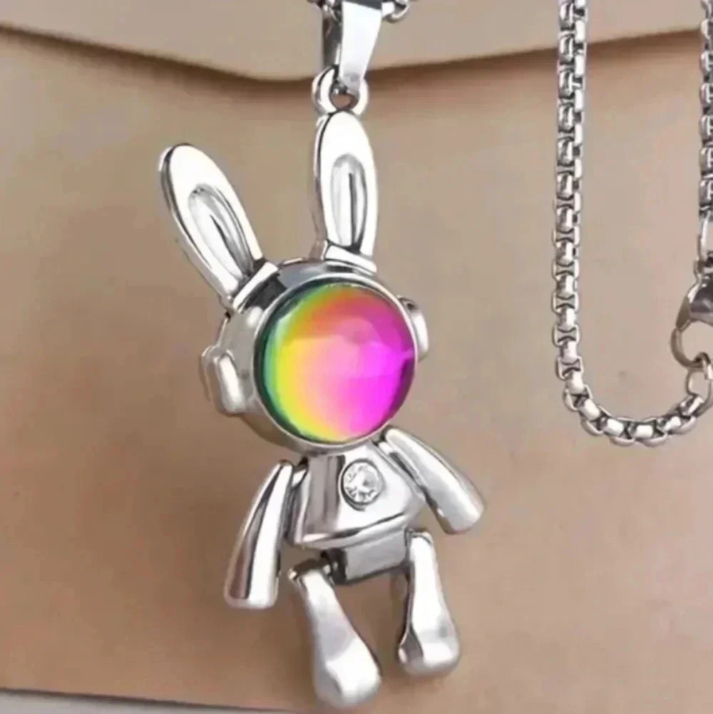 Space Bunny Astronaut hot cute  Necklace